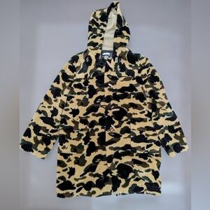 Bape Boa Nigo fleece parka jacket camo